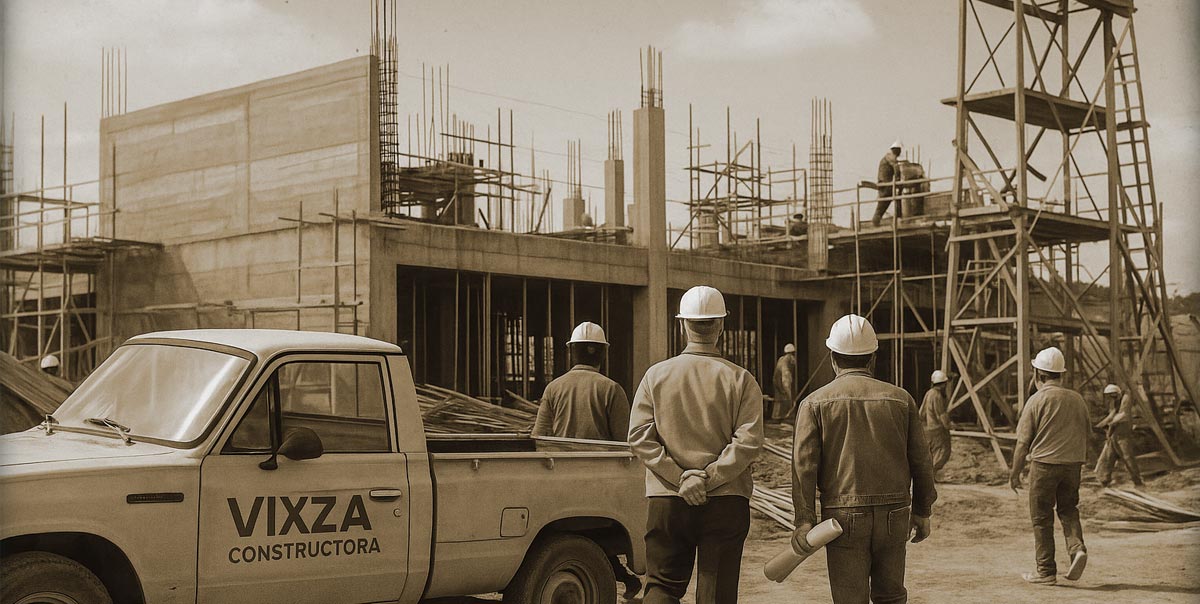 Vixza Constructora en sus inicios (1984)